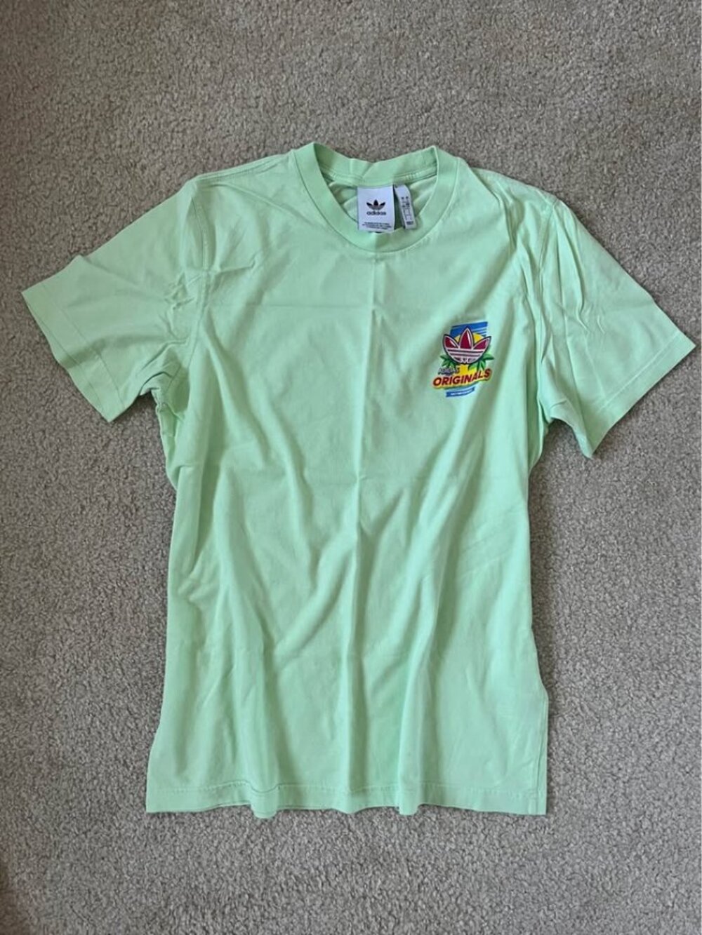 Adidas Originals Women's Green T-shirt (L)